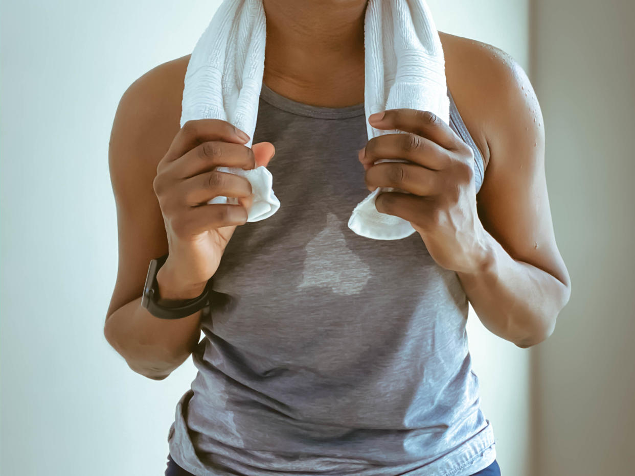 Washing your gym clothes and towels frequently and letting them dry completely are important to keep bacteria at bay. (Getty Images)