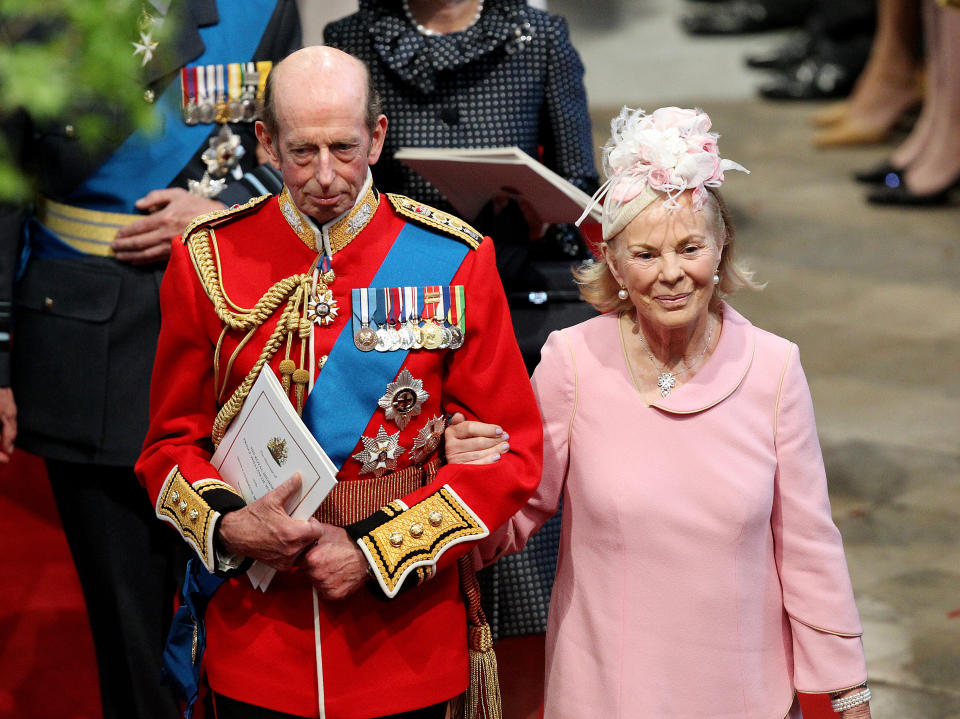 The Duke and Duchess of Kent leave Westminster Abbey after Prince William and Kate Middleton's wedding in 2011 [Photo: PA]