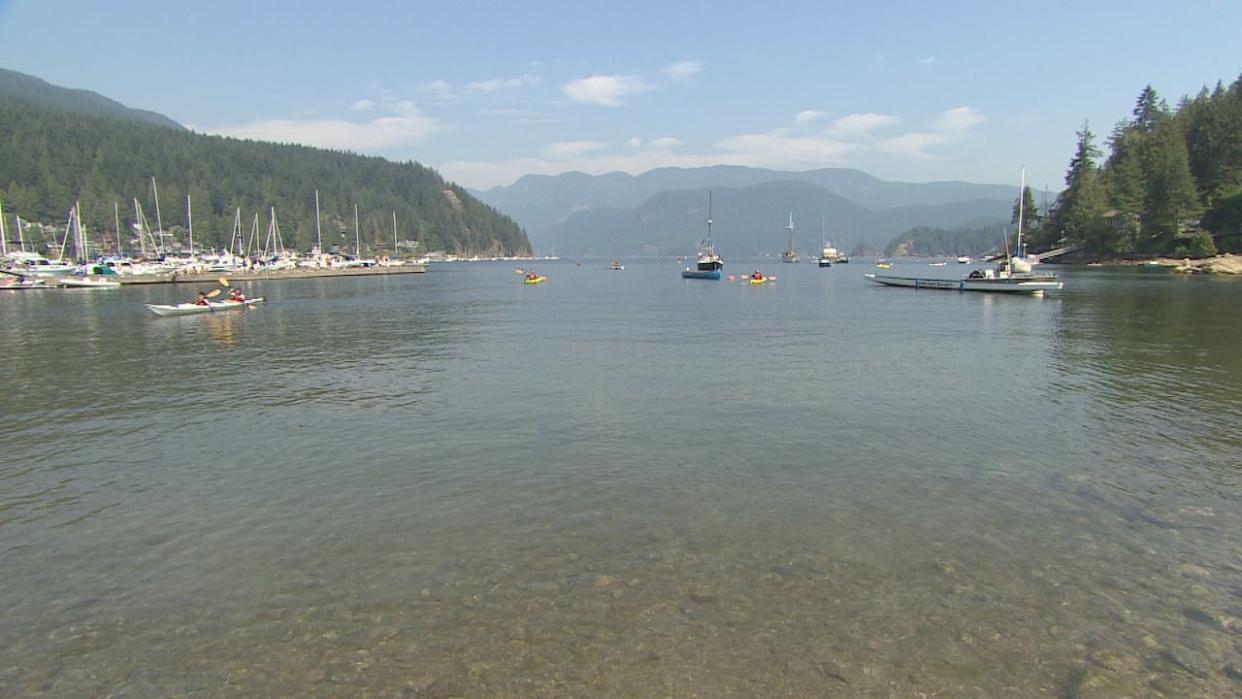 Deep Cove in North Vancouver is a popular destination for boaters and kayakers. Police say one man died following a kayaking incident on Saturday. (Tristan LeRudulier/CBC - image credit)