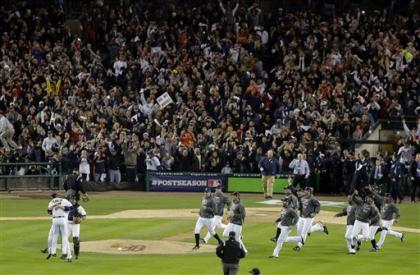 Detroit won the AL pennant for the second time in six seasons. (AP)