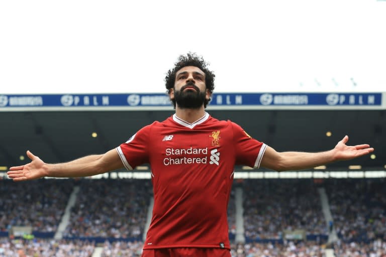 Mohamed Salah scored 44 goals in a prolific debut season at Liverpool