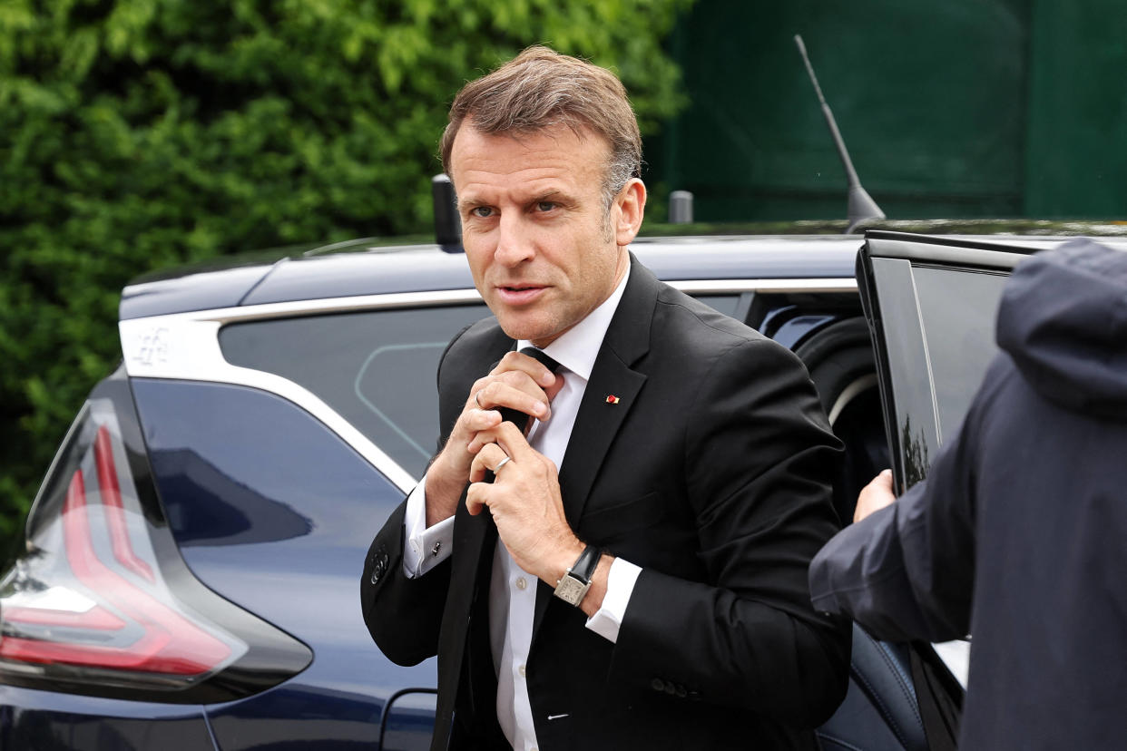 Emmanuel Macron photographié le 26 avril à Strasbourg.