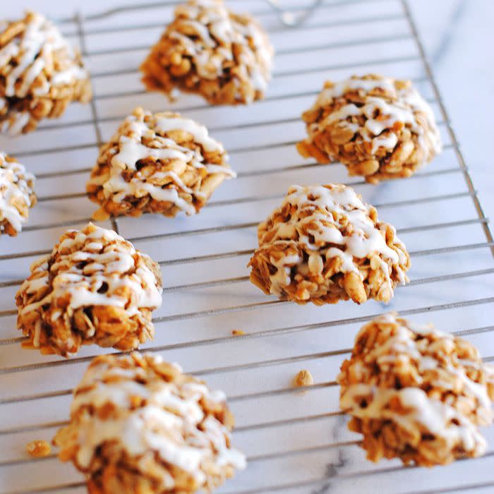 No-Bake Apple Peanut Butter Cookies