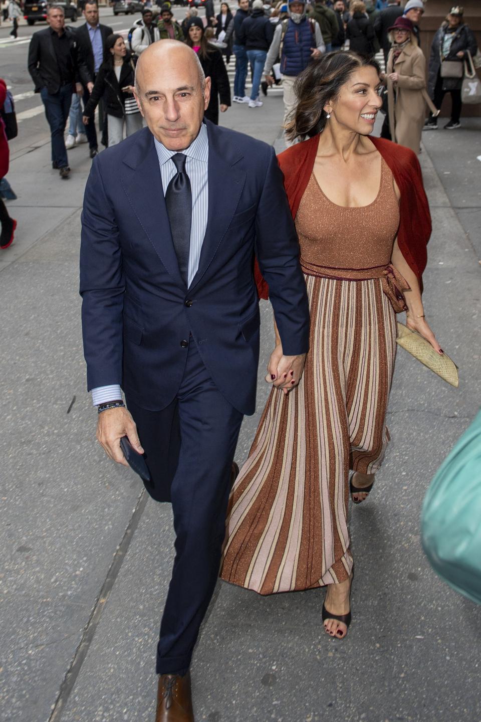 Matt Lauer and Shamin Abas Hold Hands at Don Lemon's Wedding