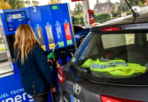 The yellow vest is the symbol of the French drivers protesting against the rising price of fuel