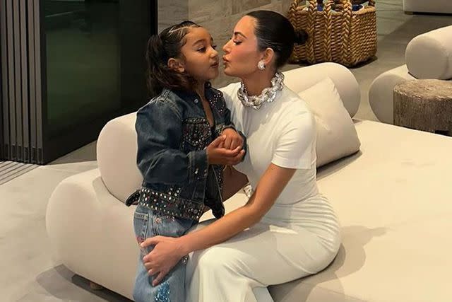 <p>Kim Kardashian/Instagram</p> Kim Kardashian and her daughter Chicago