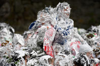 <p>Students from St Andrews University indulge in a tradition of covering themselves with foam to honor the “academic family” on Lower College Lawn on Oct. 23, 2017, in St Andrews, Scotland. (Photo: Jeff J Mitchell/Getty Images) </p>