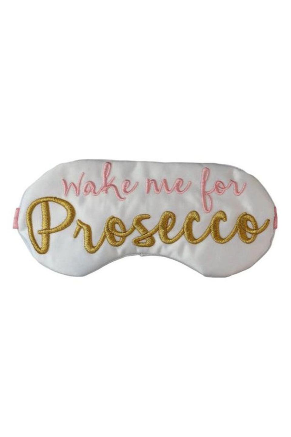 The Sleepy Cottage Prosecco Sleep Mask