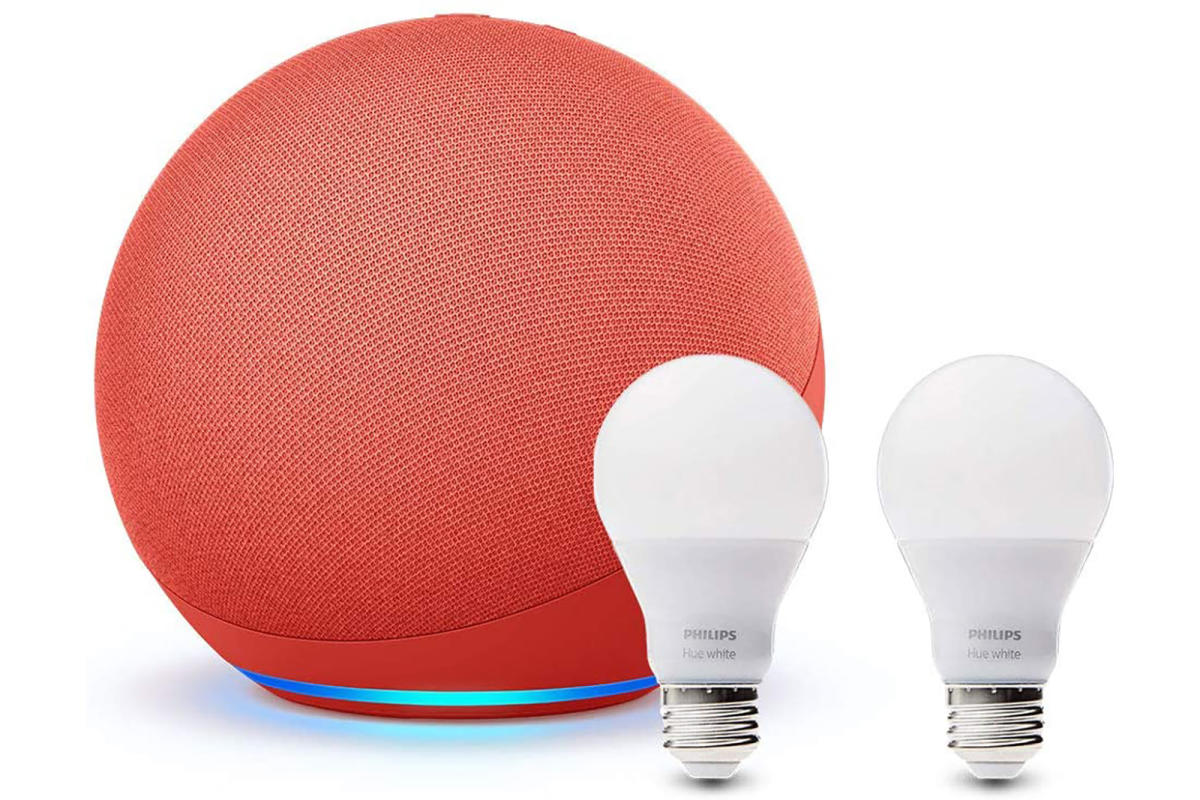 Get Amazon's latest Echo and two Hue bulbs for $80