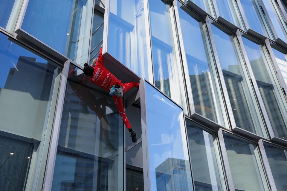 French high level climber Alain Robert popularly known as the 