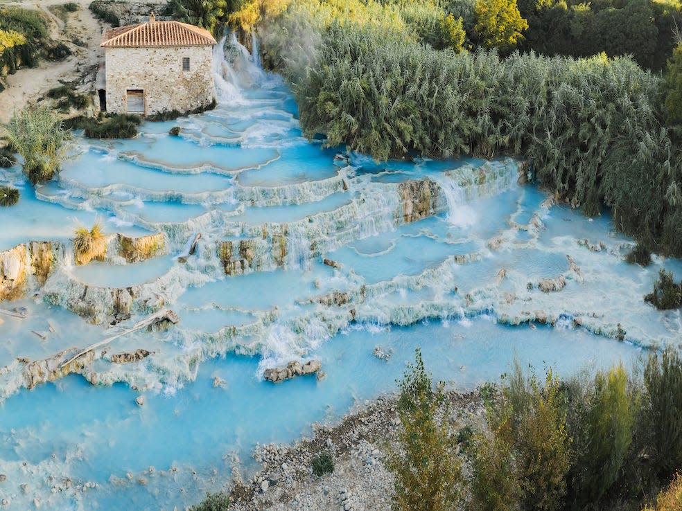 Saturnia thermal baths, Grosseto, Tuscany, Italy