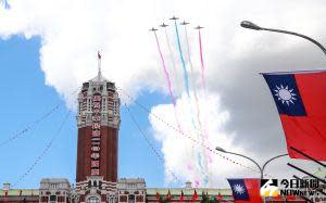 ▲110年國慶大典，空軍雷虎小組衝場。（圖／記者葉政勳攝，2021.10.10）