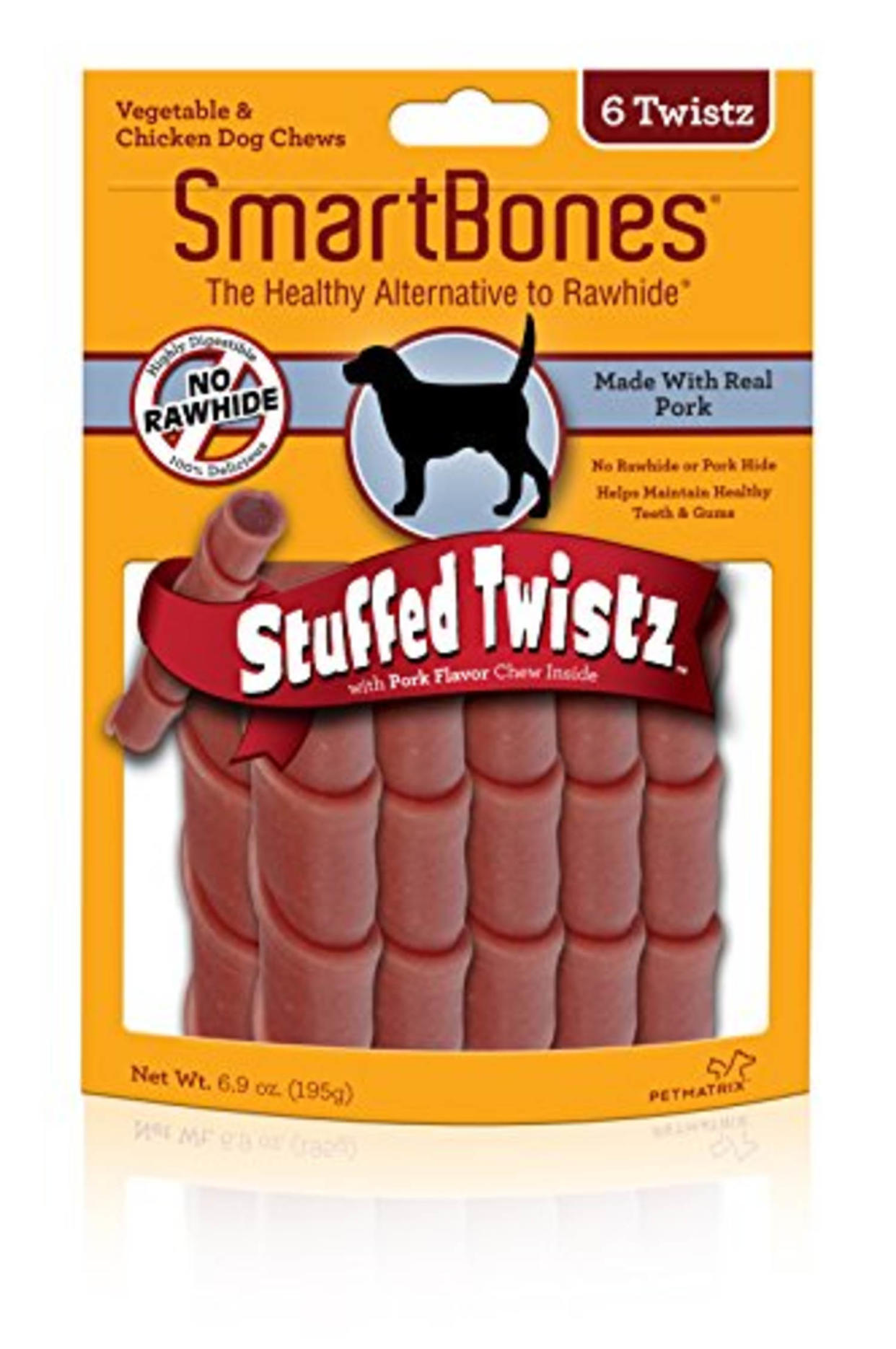 SmartBones Pork Stuffed Twistz (Chewy / Chewy)