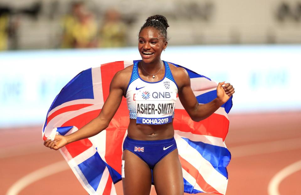 Dina Asher-Smith starts her Games in the 100m heats (PA)