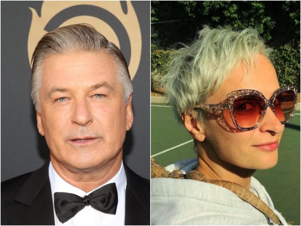 Alec Baldwin ‘discharged’ the weapon in ‘tragic accident’ that killed Halyna Hutchins (Getty Images / Instagram @halynahitchins)