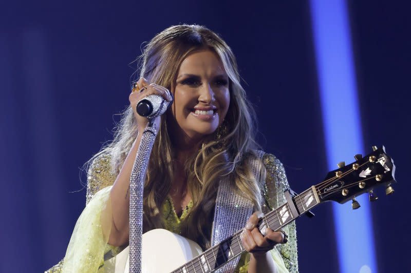 Carly Pearce recalled how she first approached Chris Stapleton's wife, Morgane Stapleton, about working with the singer on "We Don't Fight Anymore." File Photo by John Angelillo/UPI