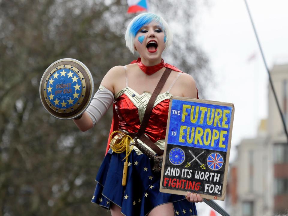 Put It To The People march: Best costumes from the Brexit protest, from Wonder Woman to Elvis Presley