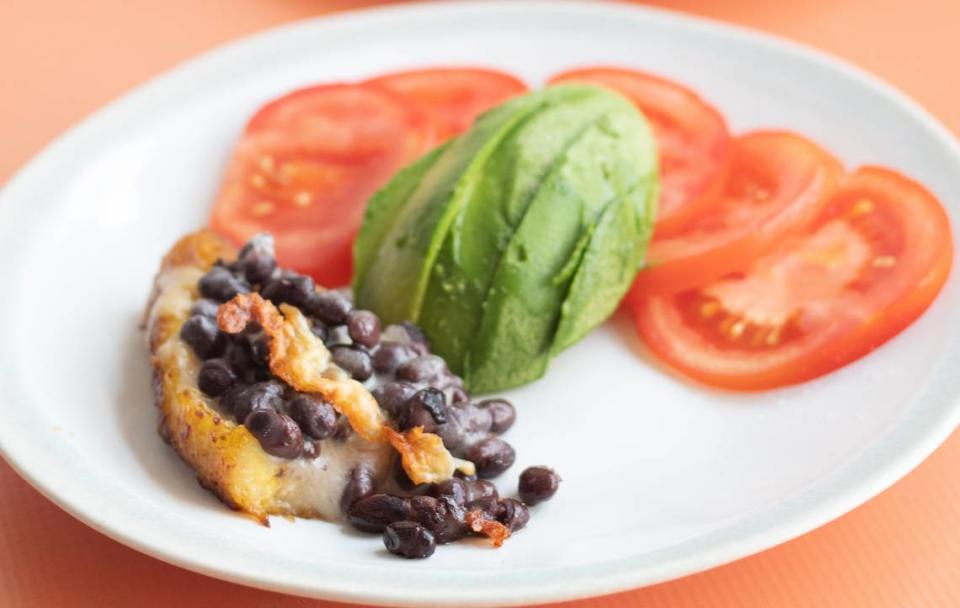 Nutritionist Krista Linares’ Black Bean and Cheese Canoas (Sweet Plantain Boats).