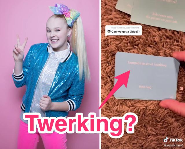 640px x 516px - A JoJo Siwa card game for kids was pulled after parents criticized  'inappropriate' questions about kissing, being naked, twerking, and stealing