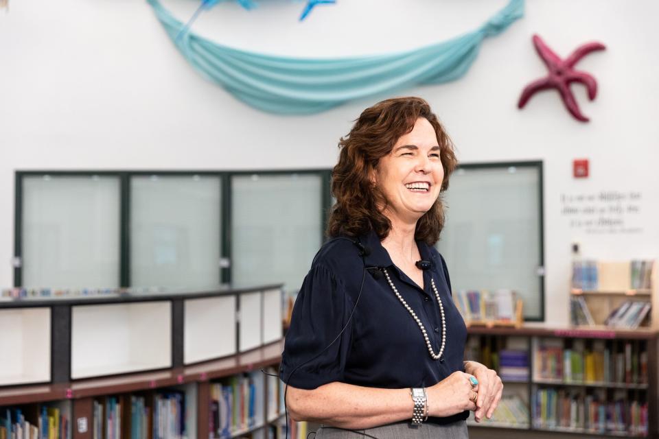 Elizabeth Grant, new superintendent of the Salt Lake City School District, visits North Star Elementary School in Salt Lake City on Thursday, July 6, 2023. | Megan Nielsen, Deseret News