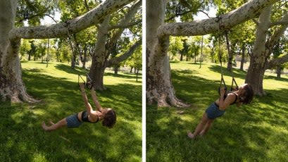 Inverted Rows with Suspension Straps