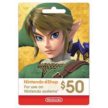 Nintendo eShop $50 Digital Gift Card