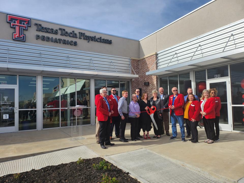 Texas Tech Health Sciences Center celebrated a new Texas Tech Physicians Pediatrics clinic with a ribbon cutting Tuesday morning at 6017 Hillside Rd., Ste. 500.