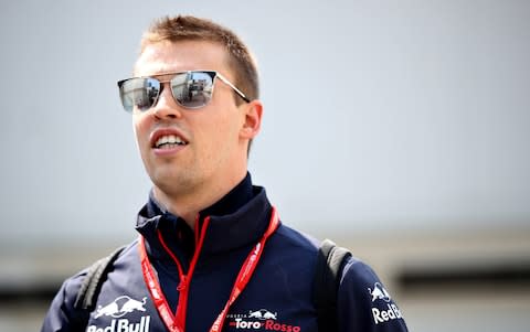 Daniil Kvyat of Russia and Scuderia Toro Rosso walks in the Paddock during previews ahead of the F1 Grand Prix of Azerbaijan at Baku City Circuit on April 25, 2019 in Baku, Azerbaijan - Credit: Getty Images