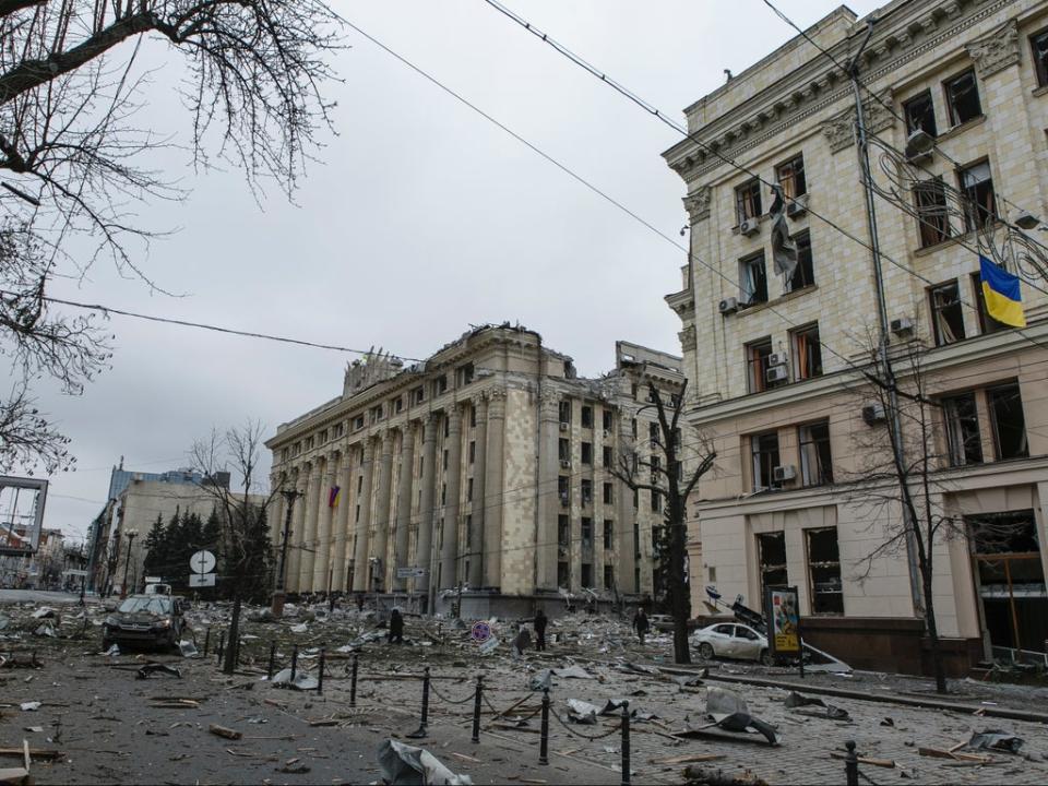 The destruction of Kharkiv, Ukraine’s second-largest city (AP)