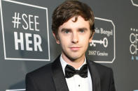 <p>On the Sept. 27 episode of <i>Jimmy Kimmel Live!, </i>the <i>Good Doctor </i>star revealed that he <a href="https://people.com/tv/freddie-highmore-reveals-he-got-married/" rel="nofollow noopener" target="_blank" data-ylk="slk:recently tied the knot;elm:context_link;itc:0;sec:content-canvas" class="link ">recently tied the knot</a>. </p> <p>"Yes, I got married," he said, after Kimmel pointed out his wedding band. "It's funny — ever since I've been wearing this ring, people have been asking me if I'm married, so I figured I should clarify it." </p> <p>"I'm not going to jump up and down on the couch on the talk show and express my excitement that way," Highmore said, referencing Tom Cruise's infamous 2005 <i>Oprah</i> appearance. "I know that you do that in America. But I'm as happy as a Brit can be and I'm married to a very wonderful woman now. So yes, I feel very happy."</p>