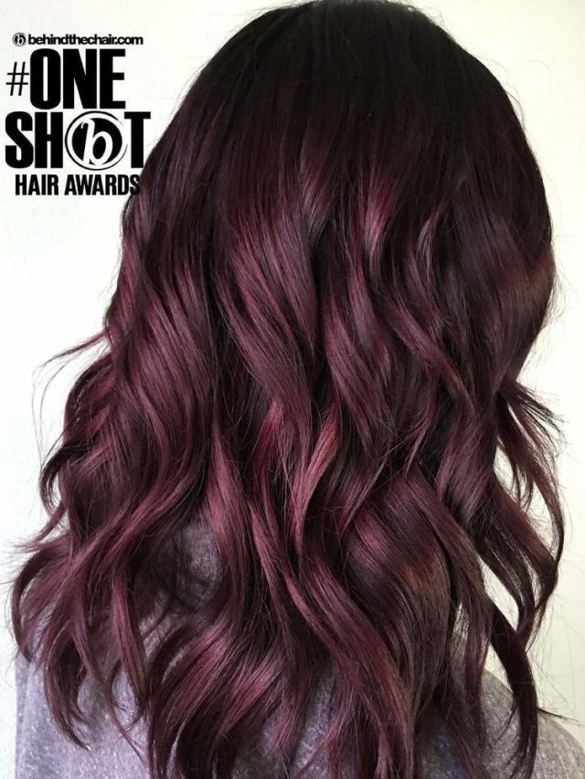 mahogany violet brown hair color