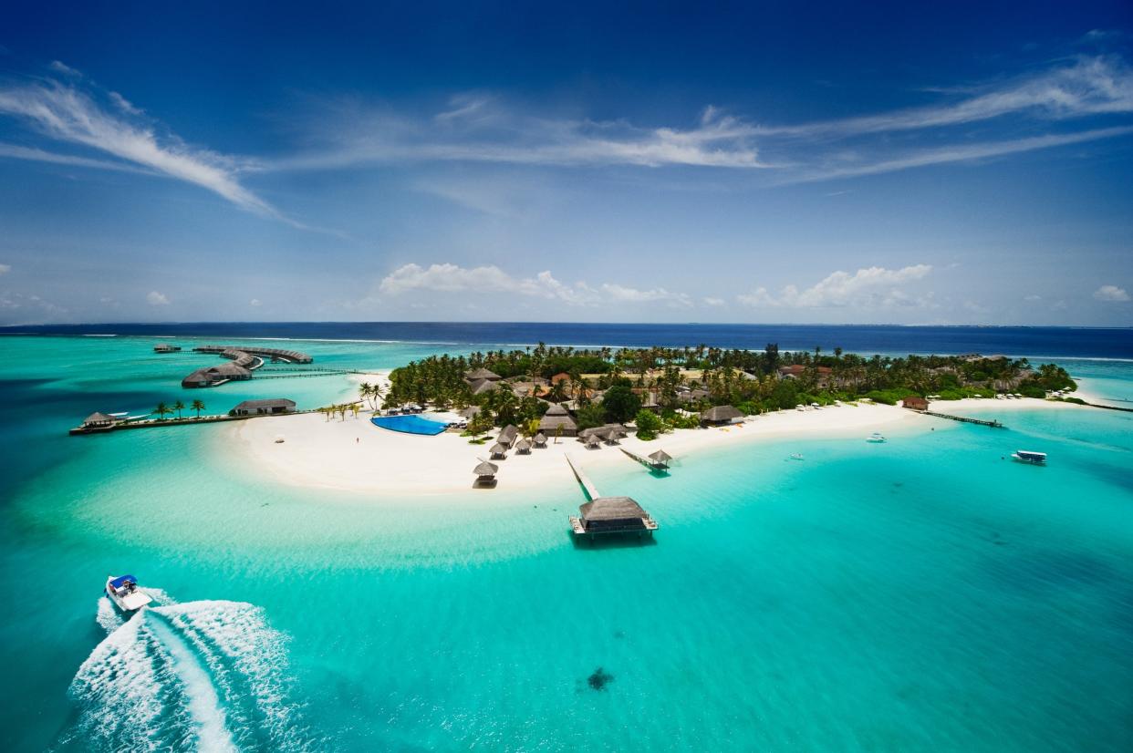 Swim in some of the world's clearest turquoise waters in the Maldives: istock