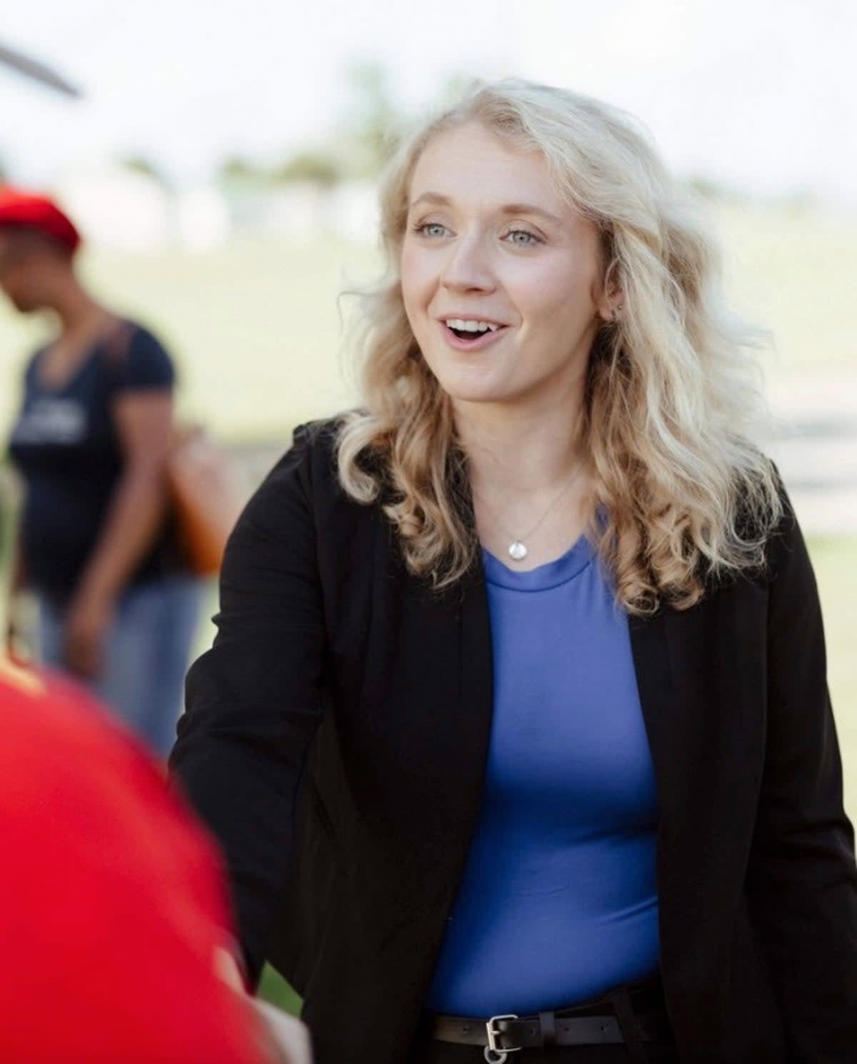 Allie Phillips meeting with members of her community in Clarksville, Tennessee (Allie Phillips)