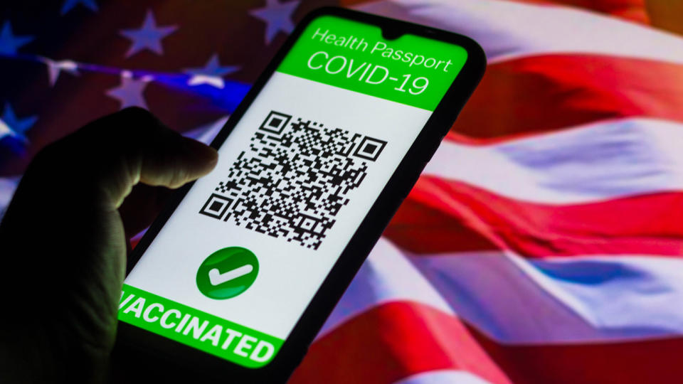 A symbolic COVID-19 health passport 