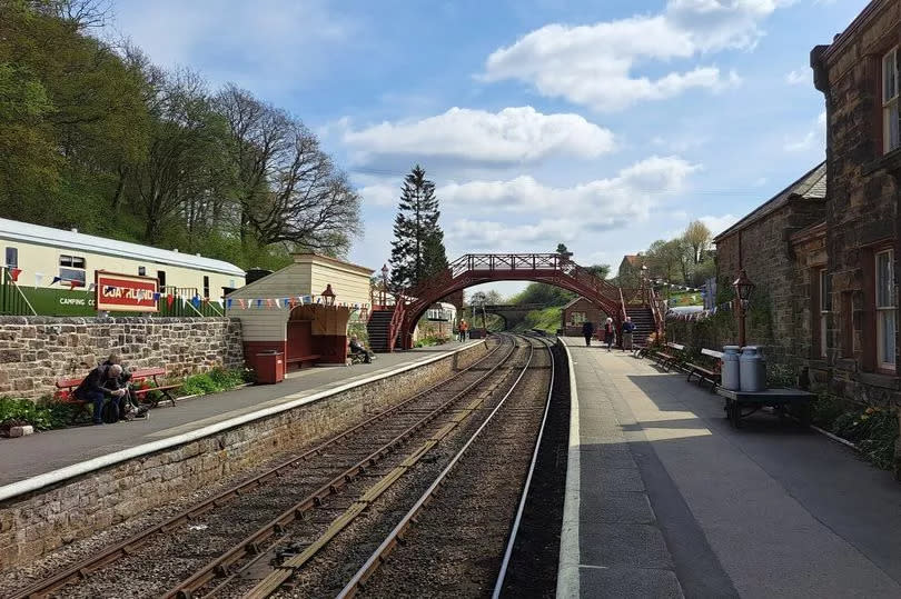 Goathland Station, North York Moors, which plays Hogsmeade Station in the Harry Potter films