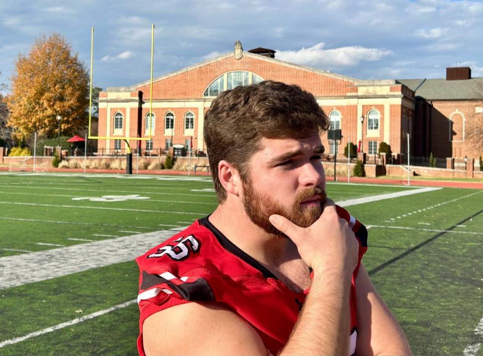 Is obscure Davidson College backup center Barclay Briggs thinking about where he will be picked in the 2024 NFL draft? Um, no. His social media post in late November announcing that he was skipping his final collegiate year of football eligibility to enter the NFL draft was a joke, and a very successful one: It was viewed more than 9.5 million times on X/Twitter. In reality, Briggs will graduate in May 2024 and already has a job in finance lined up in Houston.