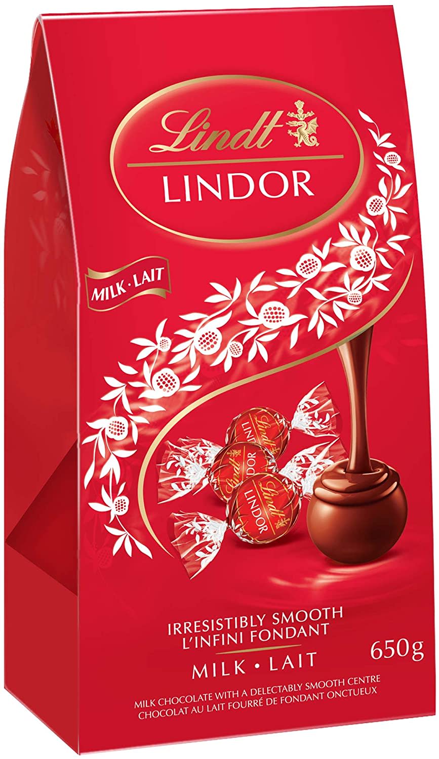 Lindt Lindor Milk Chocolate, Jumbo Bag with 52 truffles - on sale now during Prime Day 2020. 