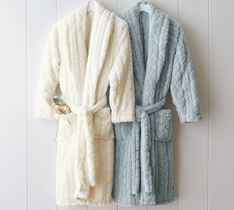 Cable Plush Robe