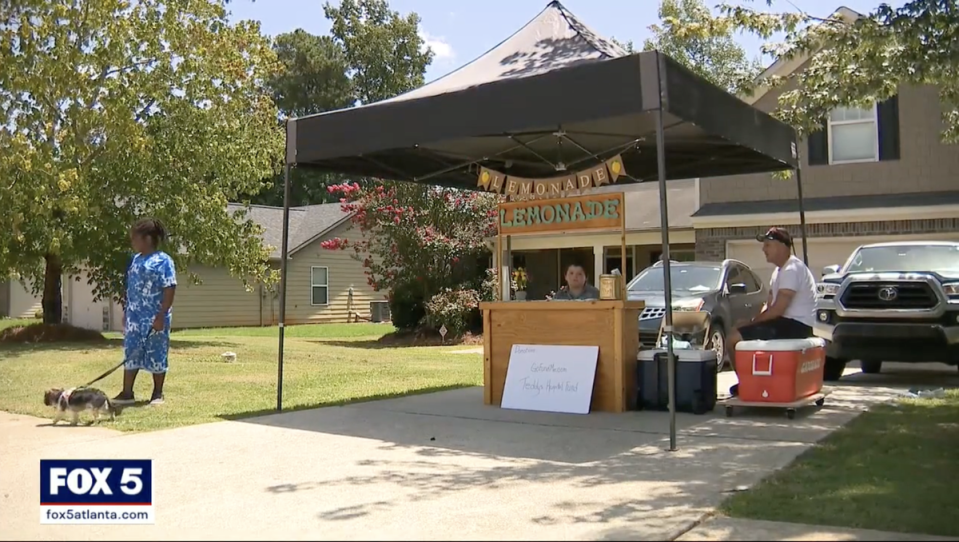 Teddy Counihan, 11, is selling lemonade to raise funds for his medical bills (FOX5)
