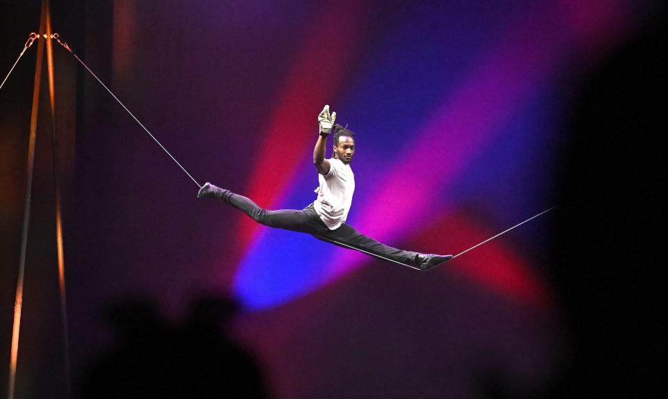 Summer Circus Spectacular with Antino Pansa, slack wire, continues through Aug. 17.