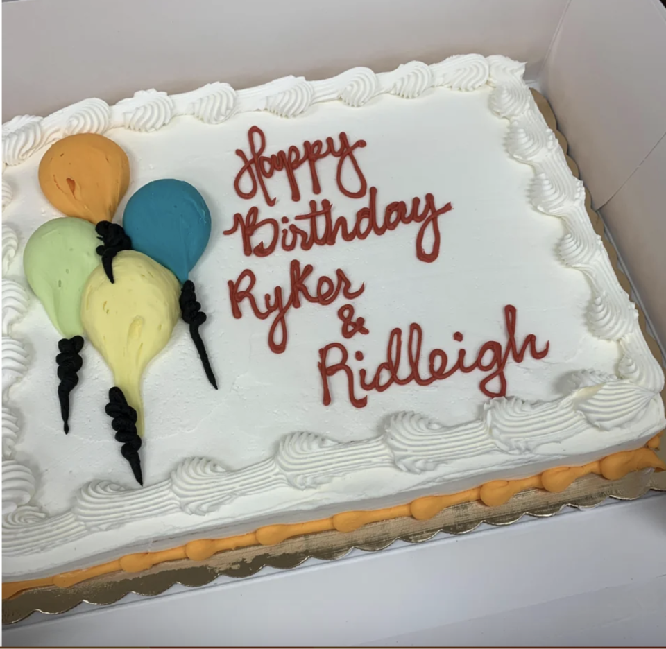 "Happy Birthday Ryker and Riddleigh"