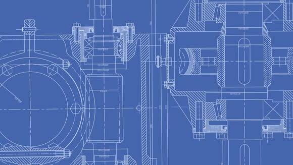 an enginnering design drawing