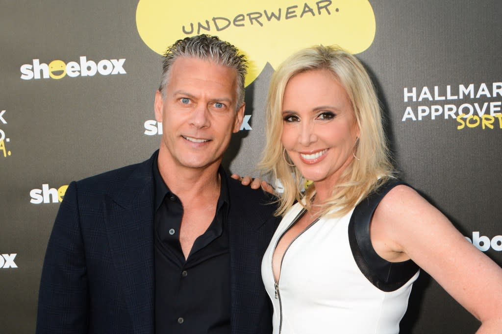 HOLLYWOOD, CA - JUNE 10: Reality star Shannon Beador (R) and husband David Beador attend the Hallmark Shoebox 29th Birthday Celebration at The Improv Comedy Club, June 10, 2015 in Hollywood, California. (Photo by David A. Walega/Getty Images)