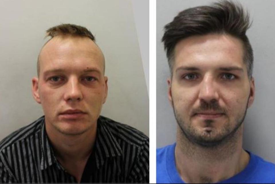 Ernestas Aleksandrovas and Arturas Ptickinas have been jailed  (Met Police)