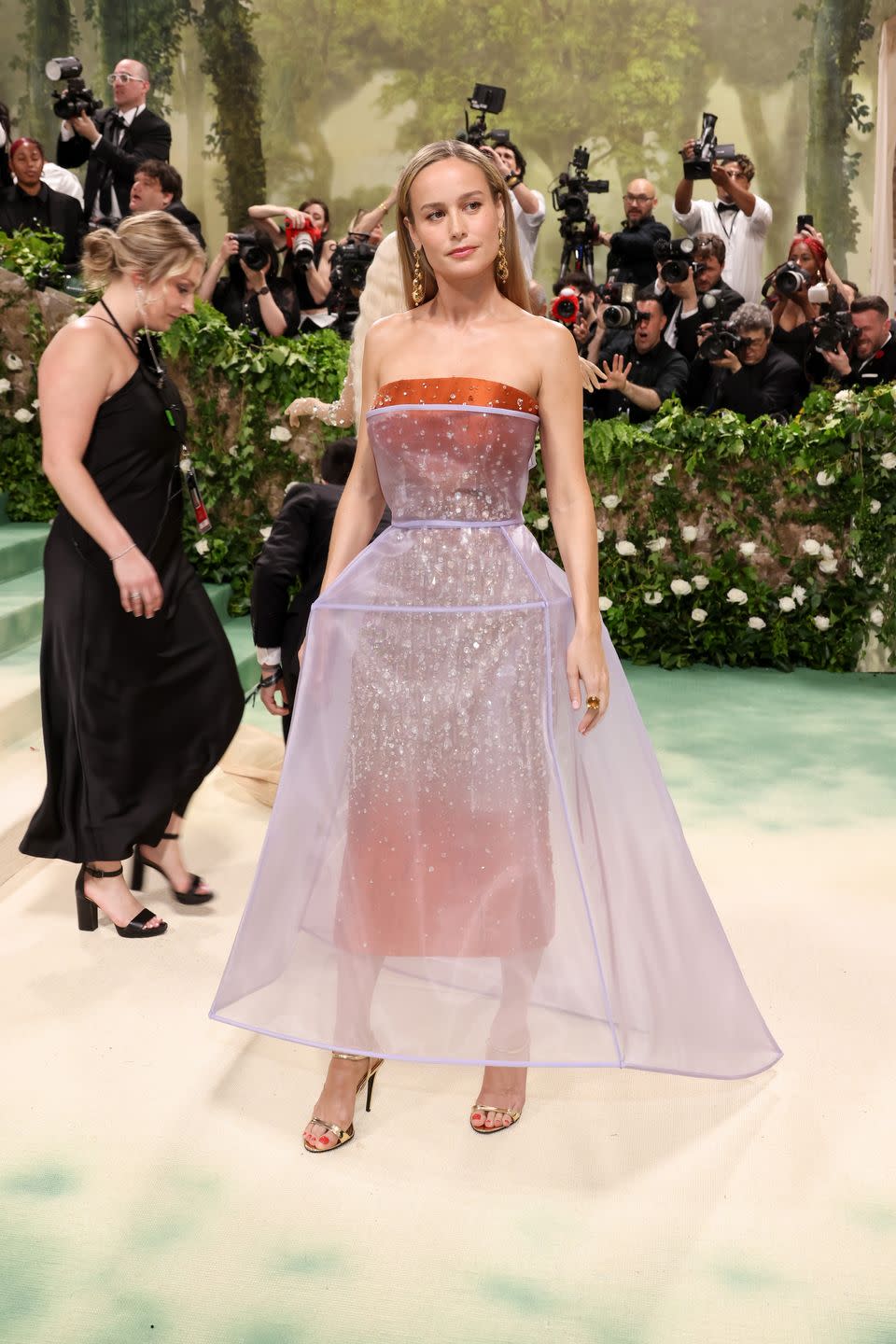 new york, new york may 06 brie larson attends the 2024 met gala celebrating sleeping beauties reawakening fashion at the metropolitan museum of art on may 06, 2024 in new york city photo by john shearerwireimage