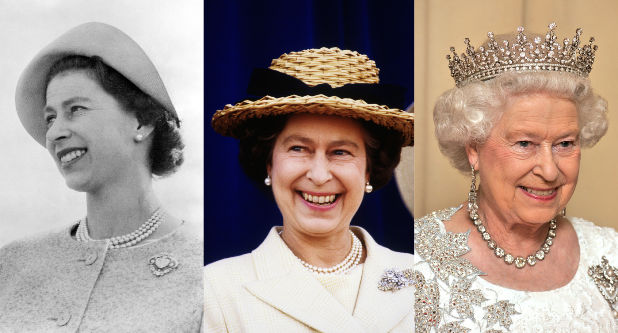 Queen Elizabeth II spent more than 70 years on the British throne. (Photos via Getty Images)