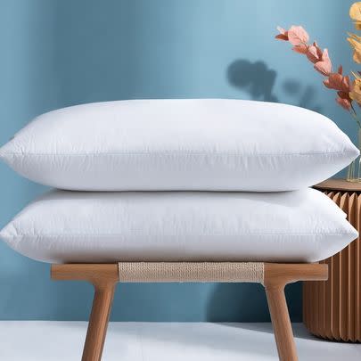 Complete the set with 30% off these goose feather pillows