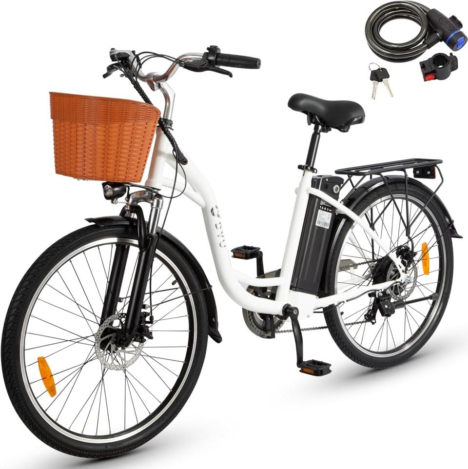 Vélo électrique DYU avec panier