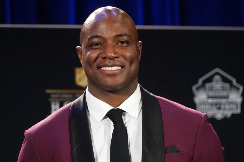 DeMarcus Ware, a member of the Pro Football Hall of Fame Class of 2023, at Symphony Hall in Phoenix.