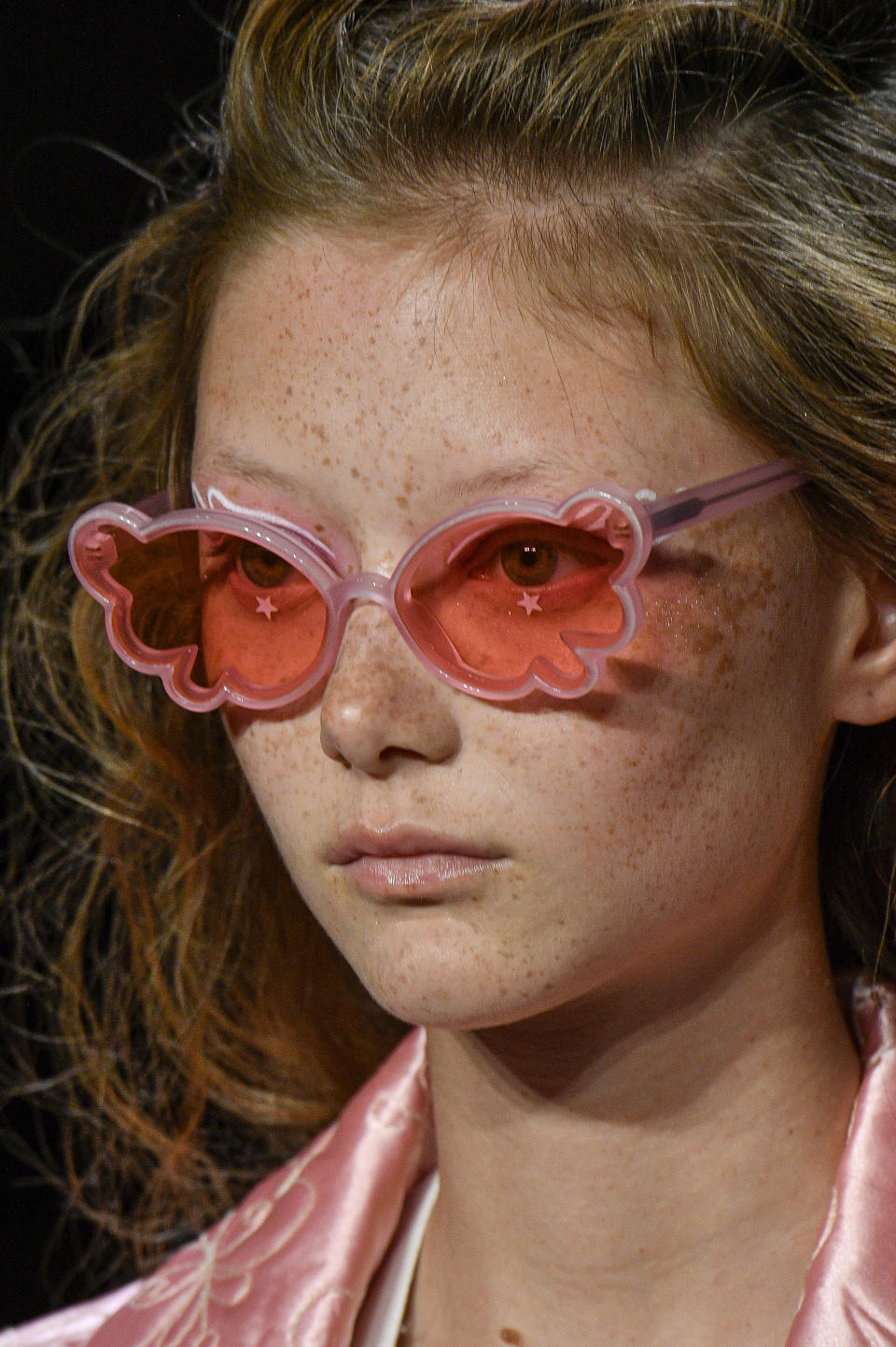 NEW YORK, NEW YORK - SEPTEMBER 09: A model walks the runway for Anna Sui Ready to Wear Spring/Summer 2020 fashion show during New York Fashion Week on September 09, 2019 in New York City. (Photo by Victor VIRGILE/Gamma-Rapho via Getty Images)